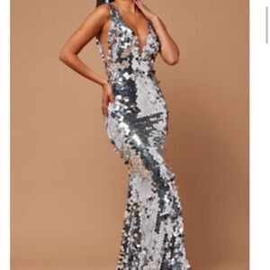 See Me Shining Sequin Gown